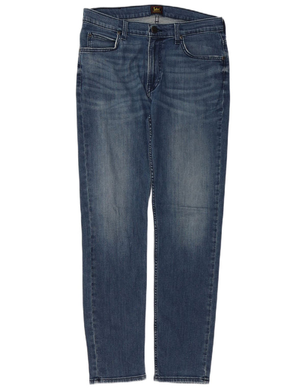 Lee Herren Rider Slim Jeans W32 L32 Blaue Baumwolle