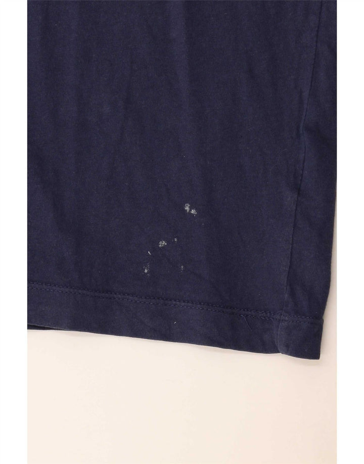 Nike Herren-T-Shirt-Oberteil, mittelgroß, marineblau, Baumwolle