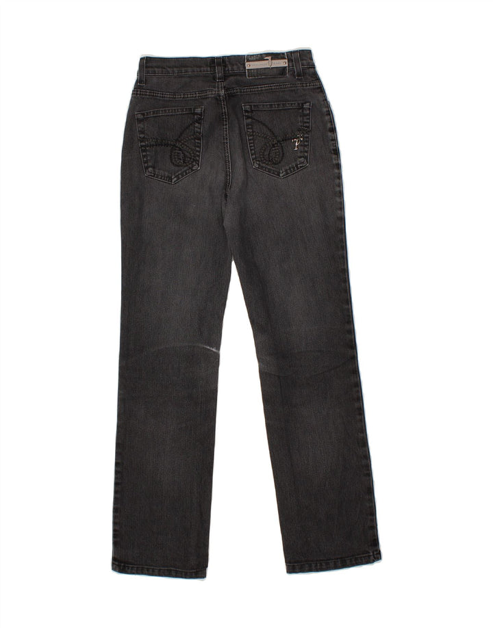 TRUSSARDI Womens Straight Jeans W26 L27 Grey Cotton Vintage Trussardi and Second-Hand Trussardi from Messina Hembry 