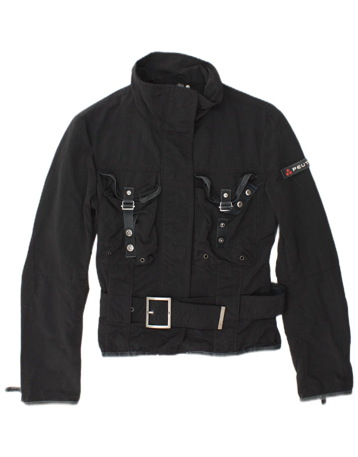 PEUTEREY Damen Utility-Jacke IT 42 Medium Schwarz