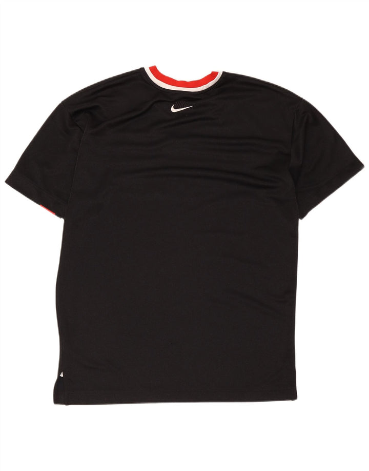 Nike Herren-T-Shirt mit regulärer Grafik, Mittelschwarzes Farbblock-Polyester