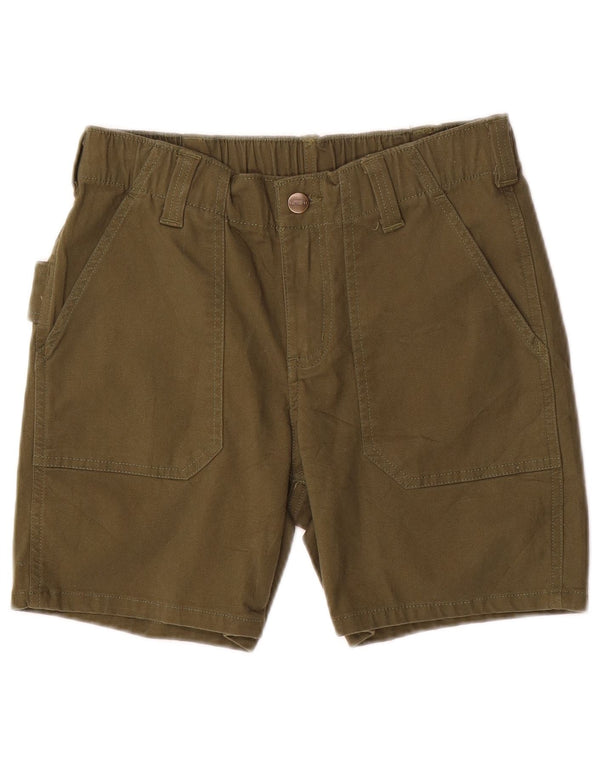 Carhartt Womens Relaxed Fit Chino Shorts US 2 XS W28 Khaki Baumwolle