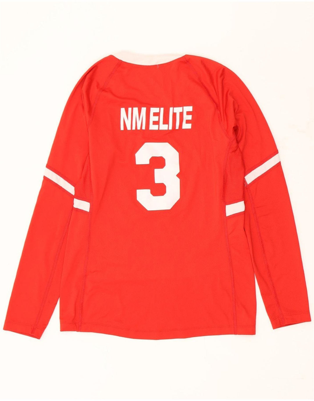 Nike Herren Grafik-Oberteil, langärmelig, klein, rot, Polyester