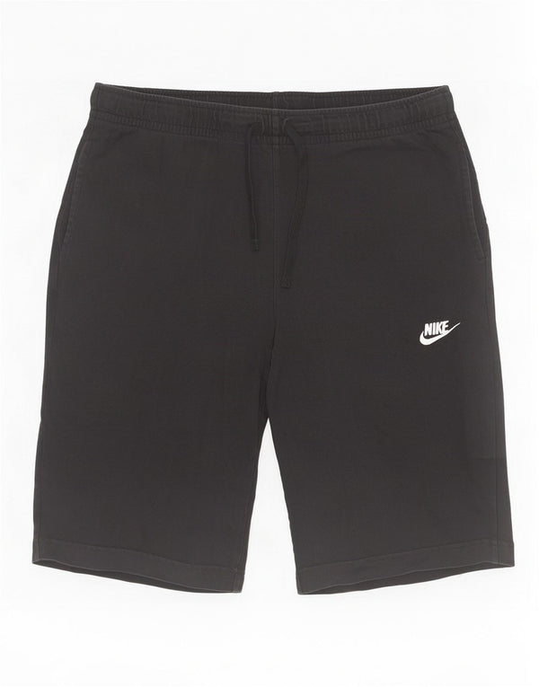 Nike Herren-Sportshorts, mittelgroß, schwarze Baumwolle