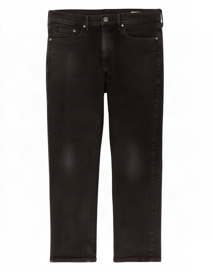 Marks & Spencer Damen Slim Jeans W32 L27 Schwarze Baumwolle