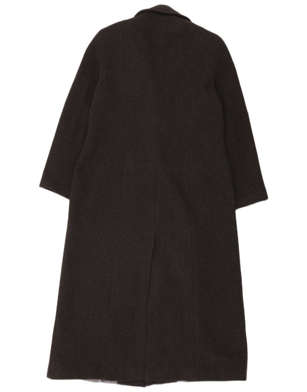 St. Bernard Zweireihiger Damenmantel UK 16 Große graue Wolle