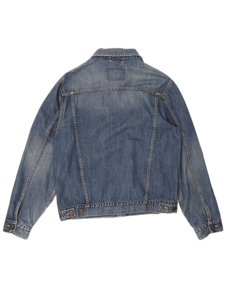 Marks & Spencer Herren Jeansjacke UK 38 Mittelblaue Baumwolle
