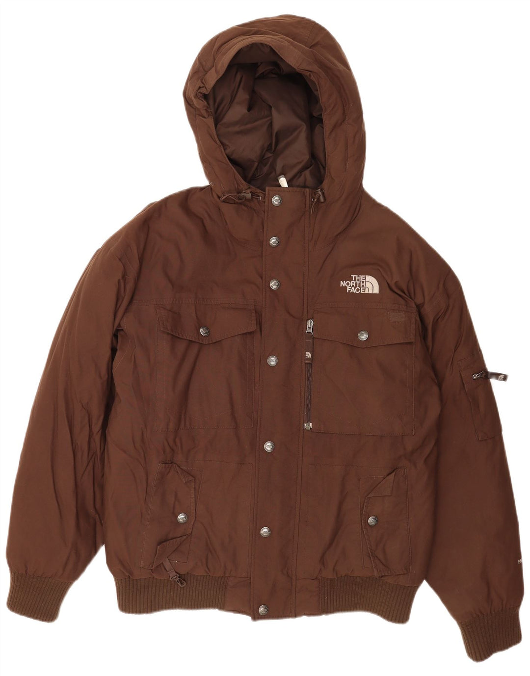 The North Face Herren-Windjacke mit Kapuze, UK 38, mittelbraunes Nylon
