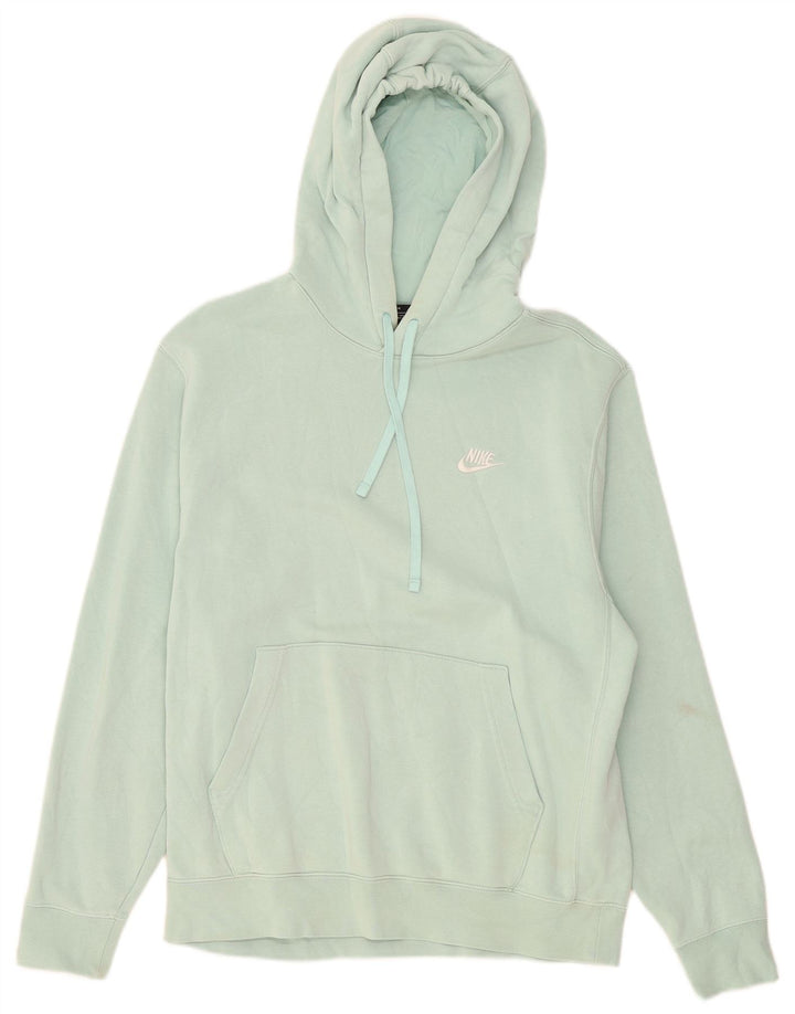 Nike Damen Kapuzenpullover UK 14 Mittelgrüne Baumwolle