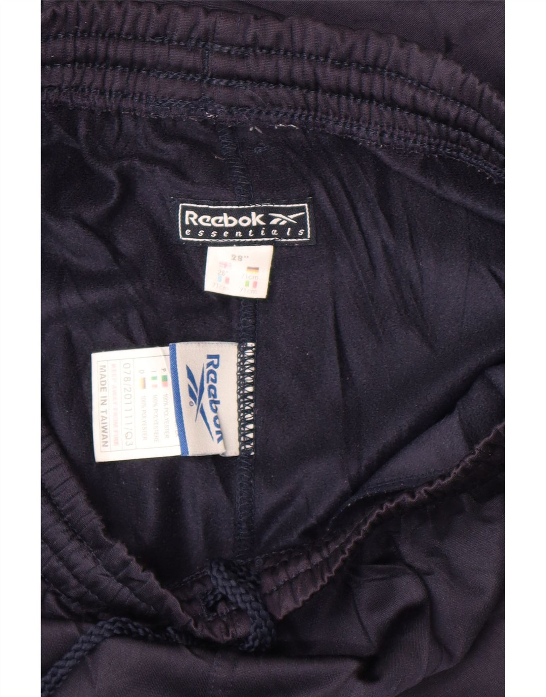 Reebok Boys Tracksuit Trousers 13-14 Years Navy Blue Polyester