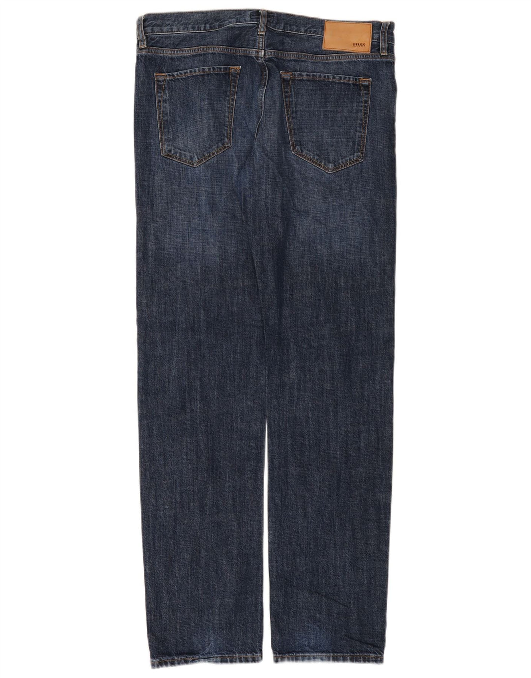 Hugo Boss Herren Straight Jeans W34 L34 Blaue Baumwolle