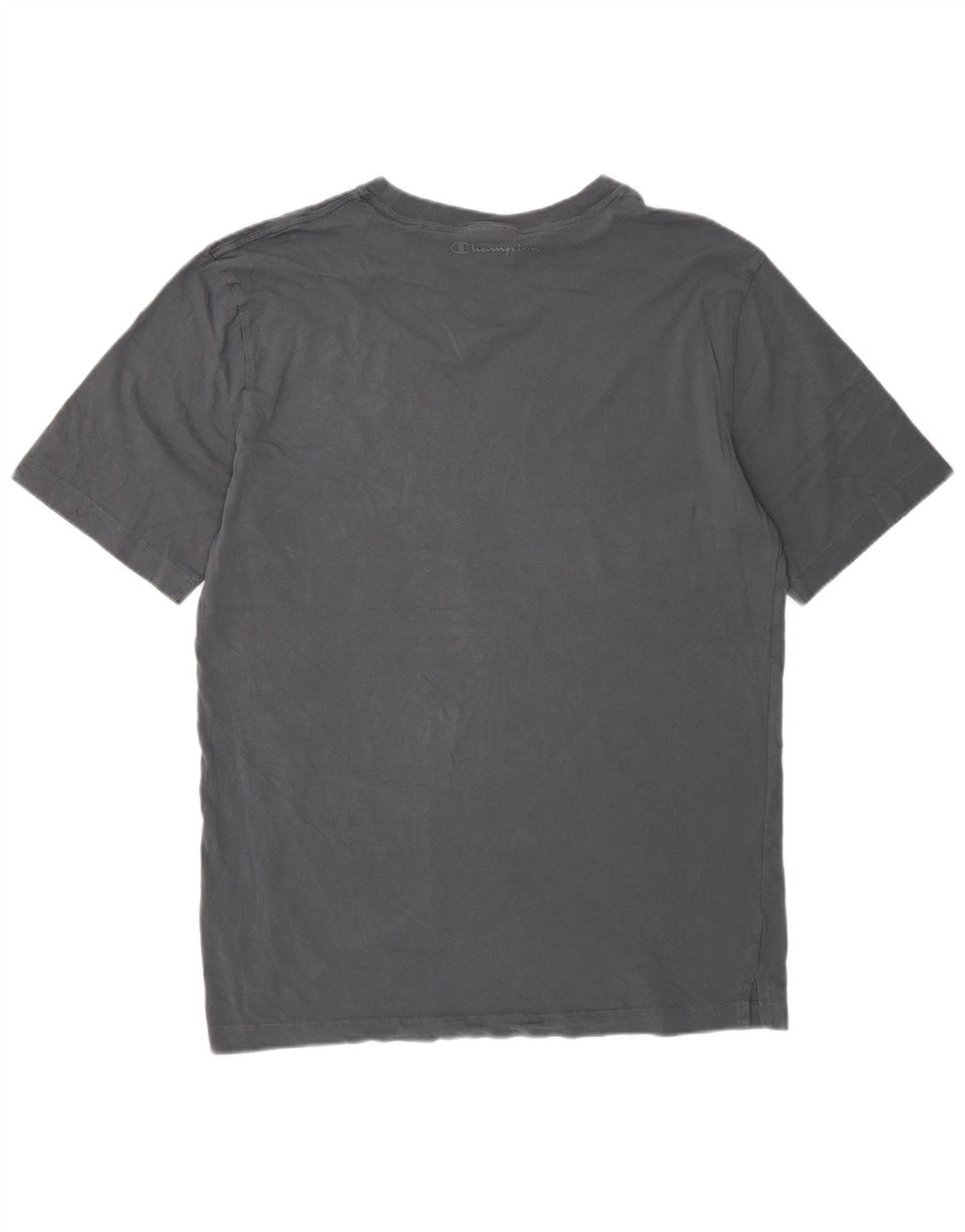 Champion Herren Regular T-Shirt Top Large Grau Baumwolle