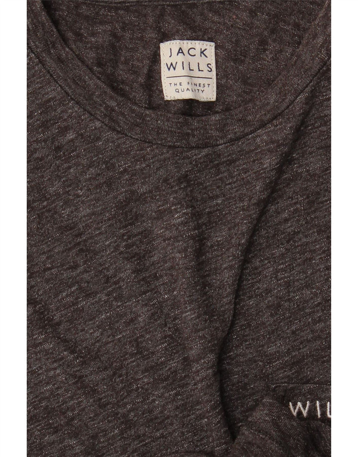 JACK WILLS Herren T-Shirt Top Small Grau meliert