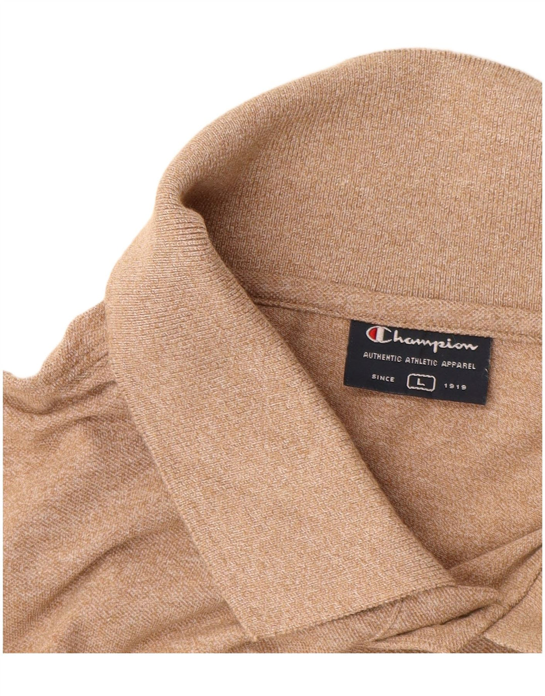 Champion Herren-Poloshirt, groß, beige, Baumwolle