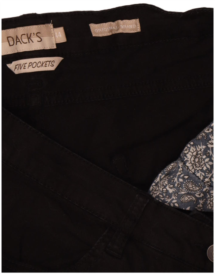 Dack's Damen-Freizeitshorts mit hoher Taille IT 44 Medium W32 Schwarze Baumwolle