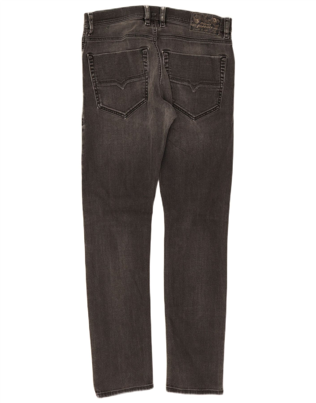 Diesel Damen Tepphar Carrot Slim Jeans W31 L30 Graue Baumwolle