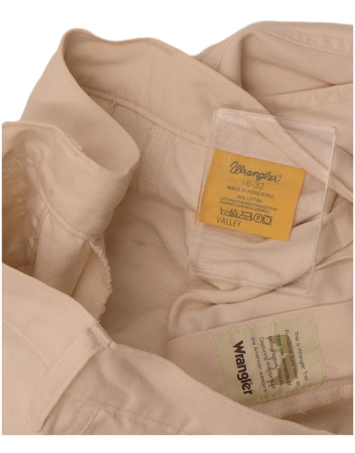Wrangler Damen Valley Straight Cargohose W32 L32 Weiße Baumwolle