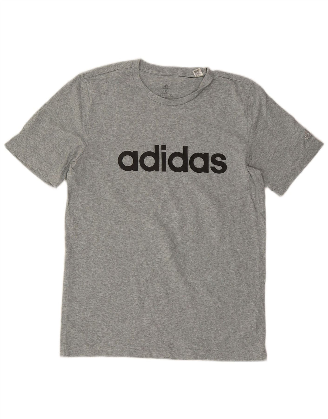 ADIDAS Herren Grafik T-Shirt Top Small Grau Baumwolle