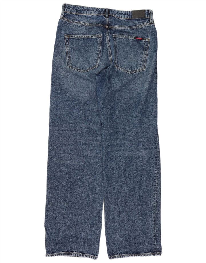 Superdry Herren Loose Jeans W30 L32 Blaue Baumwolle