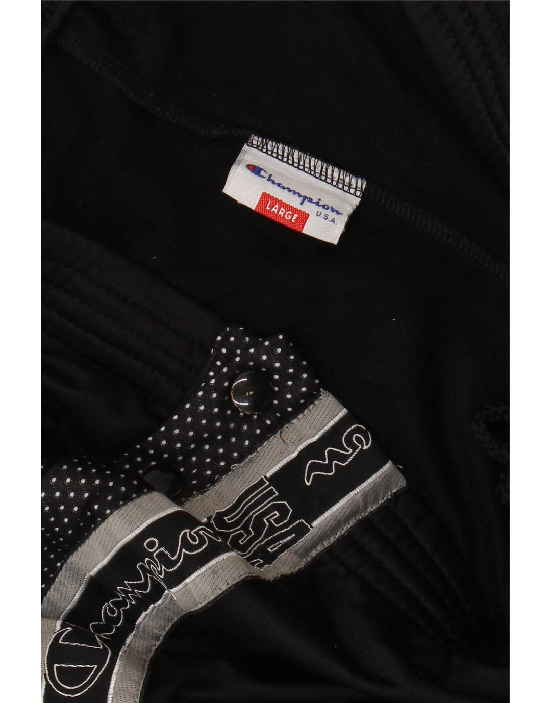 Champion Herren-Trainingshose mit Grafik, Größe L, Schwarz