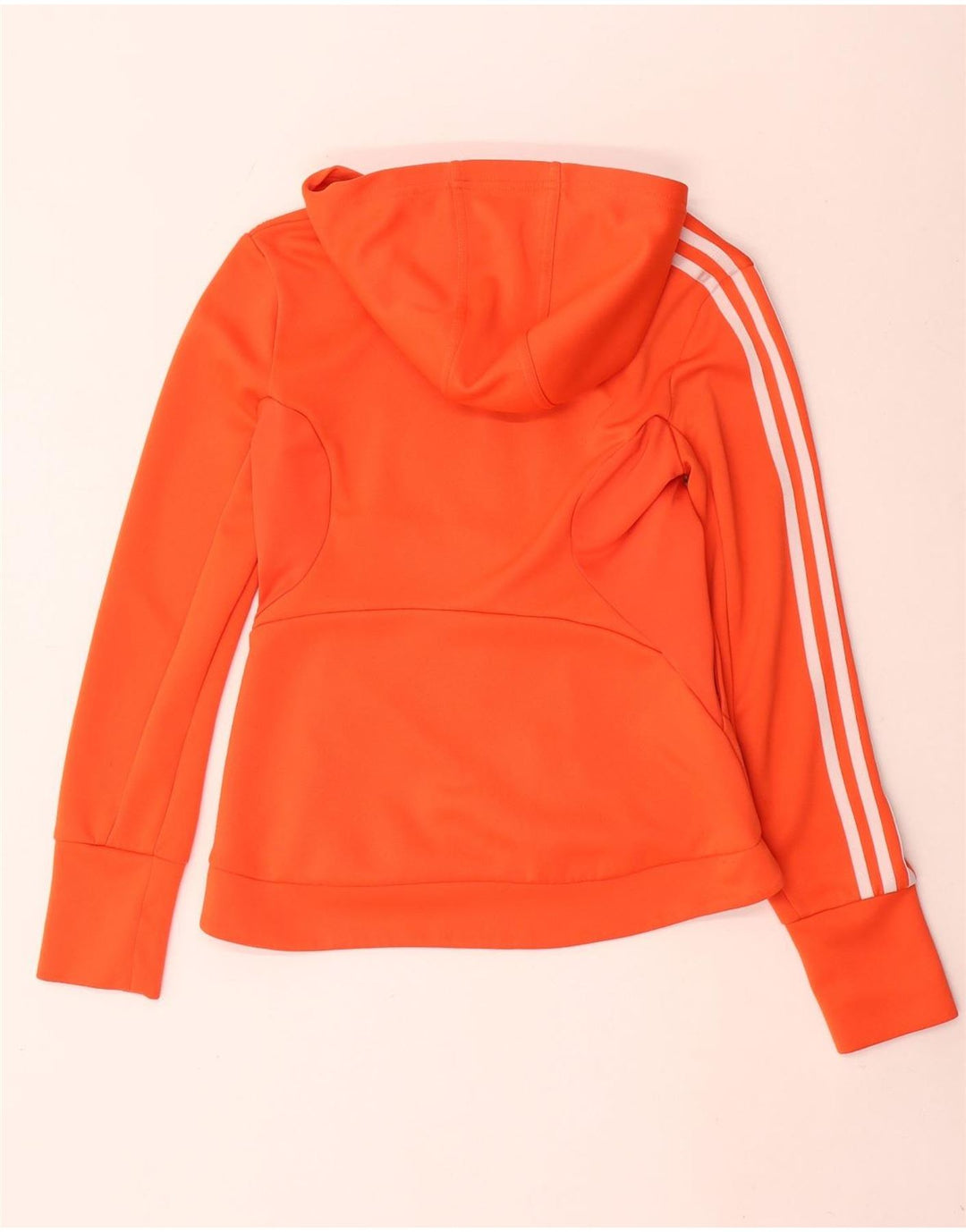 Adidas Damen Clima 365 Zip Hoodie Pullover UK 12 Medium Orange Polyester