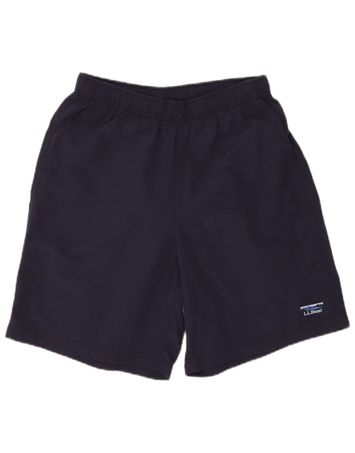 L.L.BEAN Herren-Badeshorts, klein, marineblaues Nylon