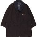 Paul & Shark Herrenmantel UK 42 XL Marineblaue Wolle