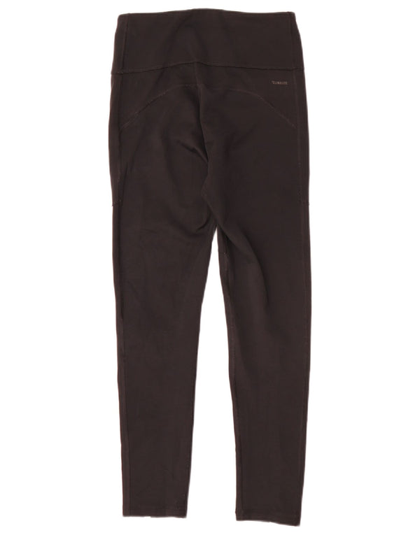 Adidas Damen Climalite Leggings UK 8/10 Small Schwarz