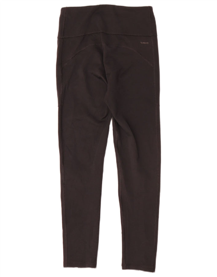 Adidas Damen Climalite Leggings UK 8/10 Small Schwarz