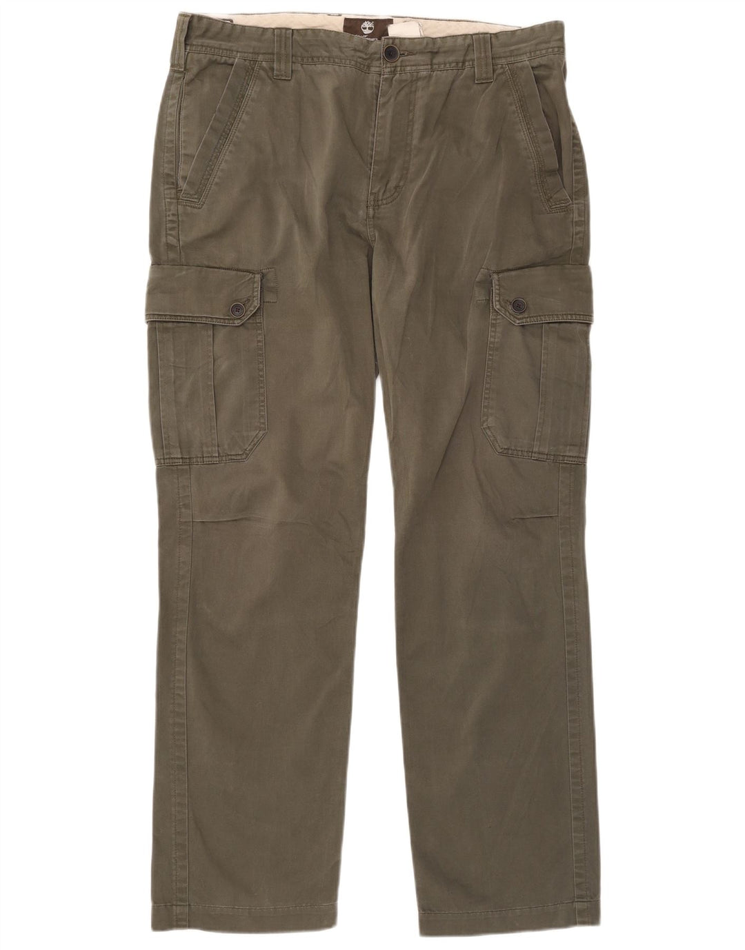Timberland Herren Earthkeepers Straight Cargohose W35 L31 Khaki Baumwolle