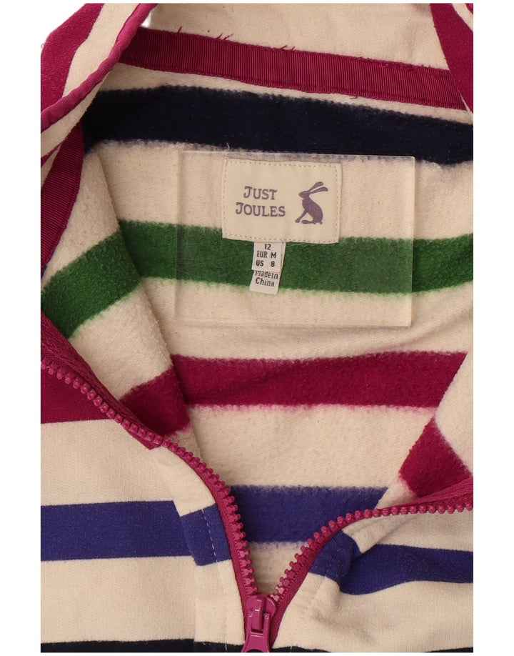 JOULES Damen Sweatshirt-Pullover UK 12 Medium Mehrfarbig gestreift