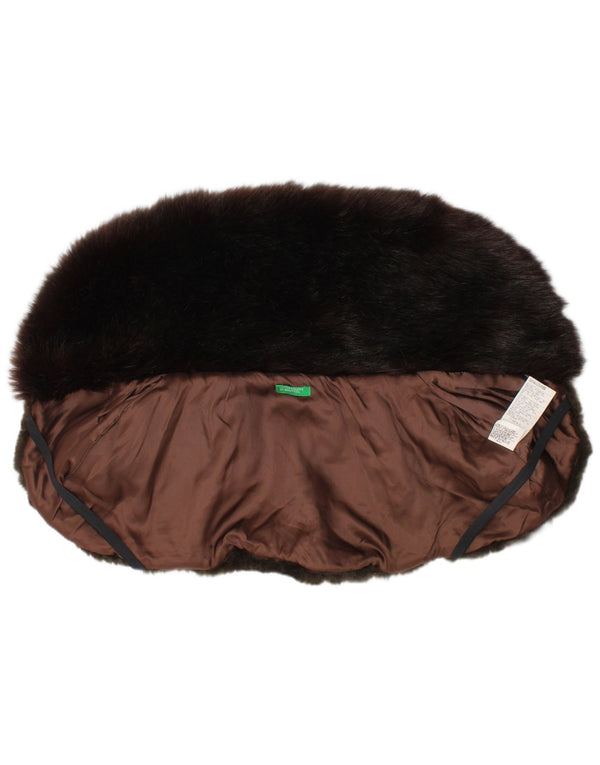 United Colors of Benetton Damen Stola Schal Small L22 Braun Winter