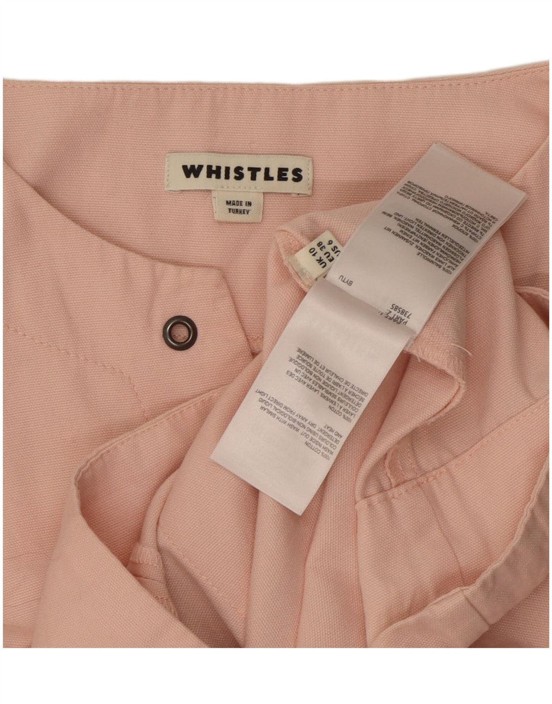 Whistles Damen Etuikleid UK 10 Small Rosa Baumwolle