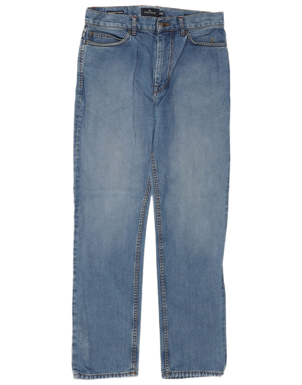 Marks & Spencer Herren Blue Harbor Tapered Jeans W32 L31 Blaue Baumwolle