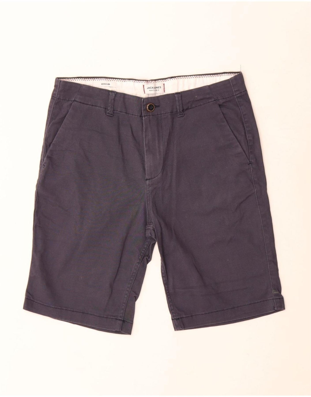 JACK & JONES Herren-Chinoshorts mit normaler Passform, W30, mittelmarineblaue Baumwolle