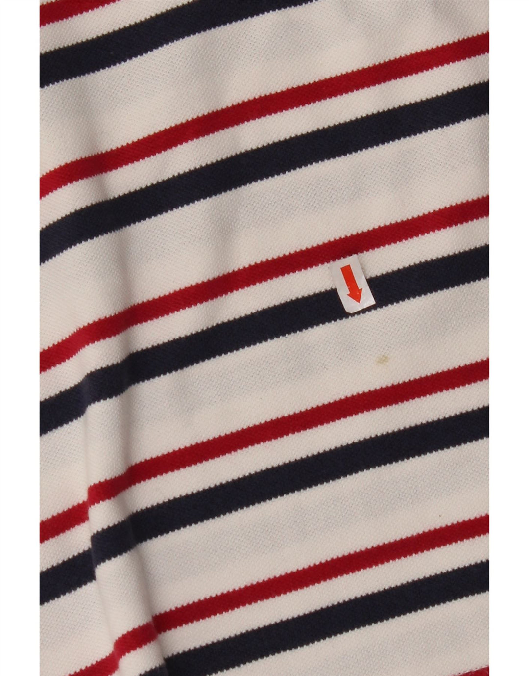 WRANGLER Herren Poloshirt 2XL weiß gestreift aus Baumwolle