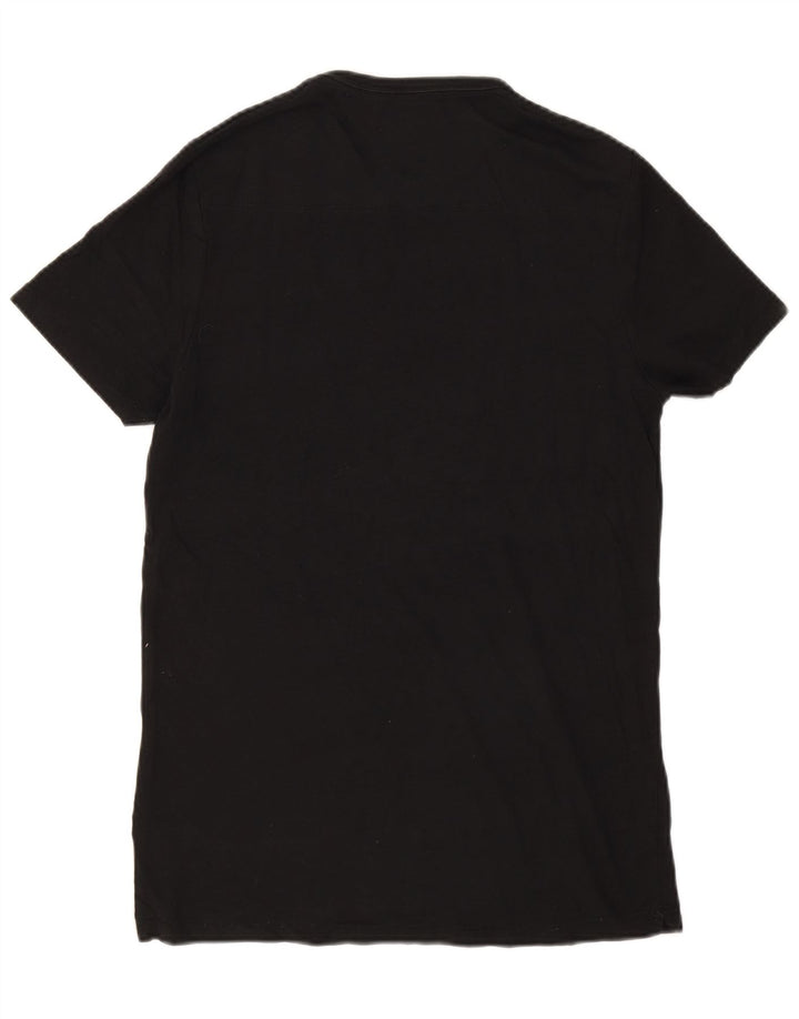 French Connection Herren-T-Shirt aus mittelschwarzer Baumwolle