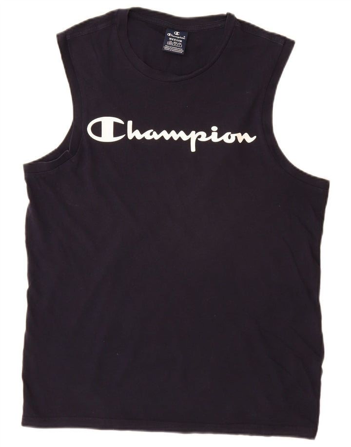 Champion Herren-Weste mit Grafik, mittelgroß, Marineblau