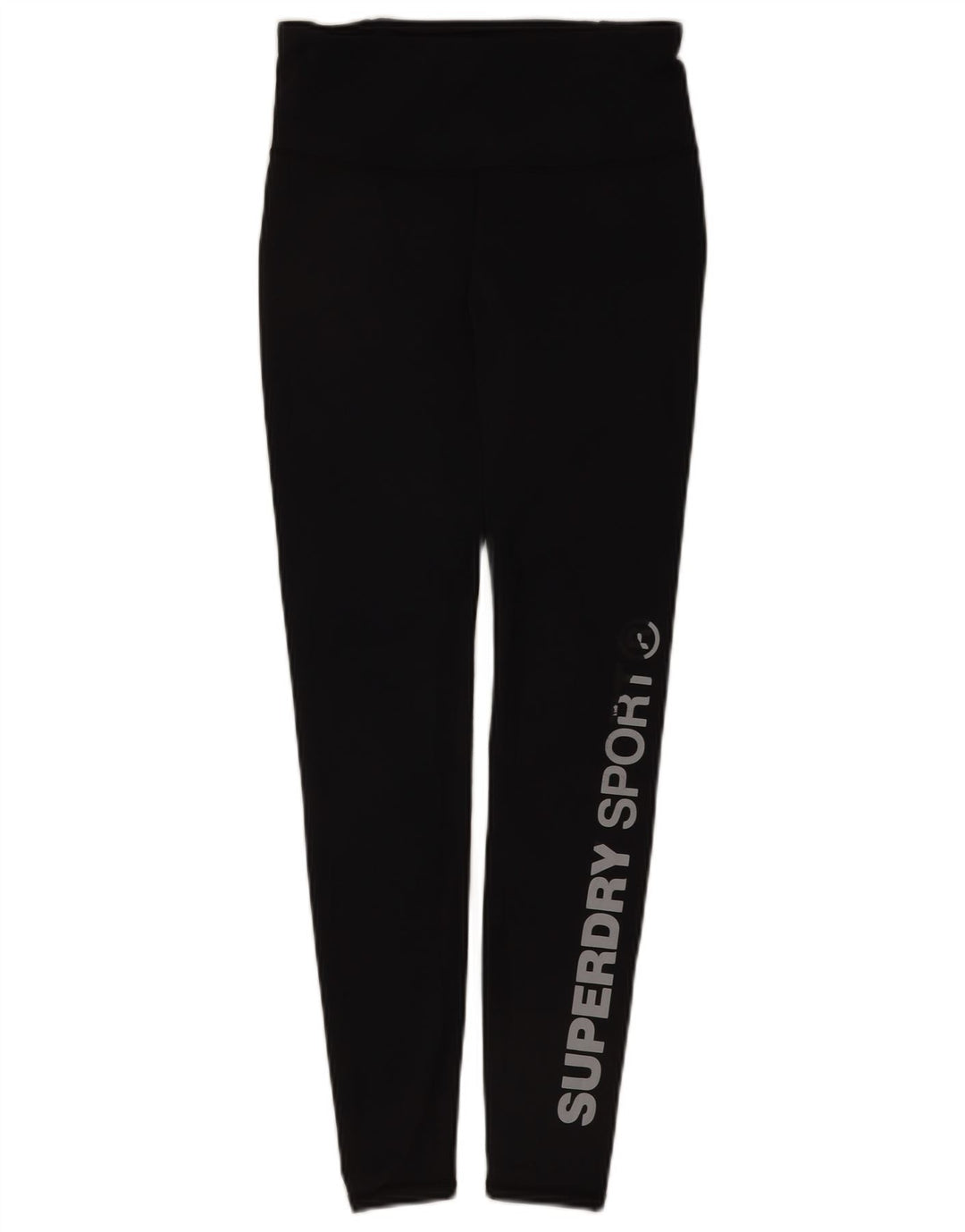 Superdry Damen-Leggings mit Grafik, UK 10, Größe S, Schwarz, Polyester