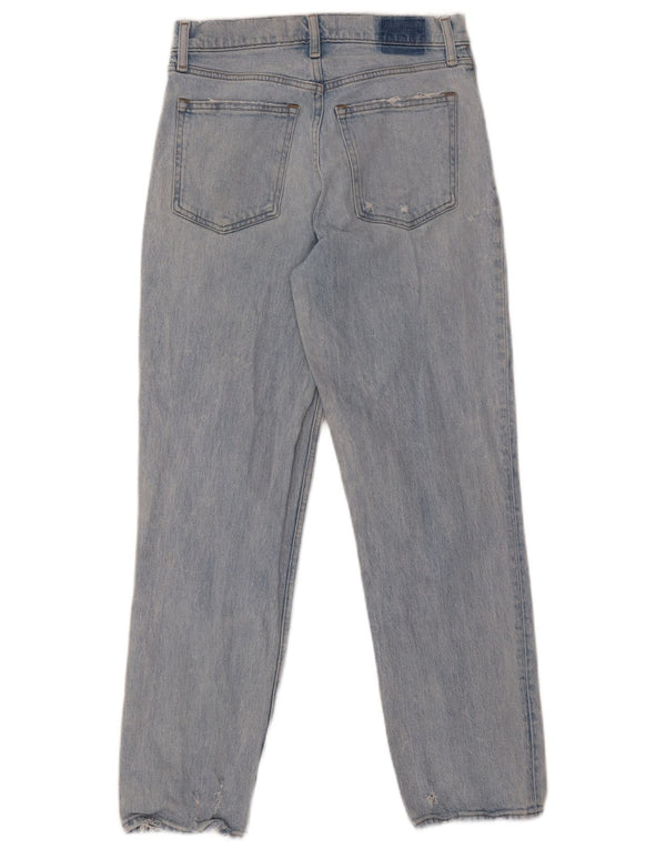 ABERCROMBIE & FITCH Damen Straight Jeans US 6 Medium W28 L27 Blau