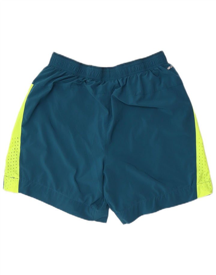 New Balance Herren-Sportshorts, groß, blau, Farbblock