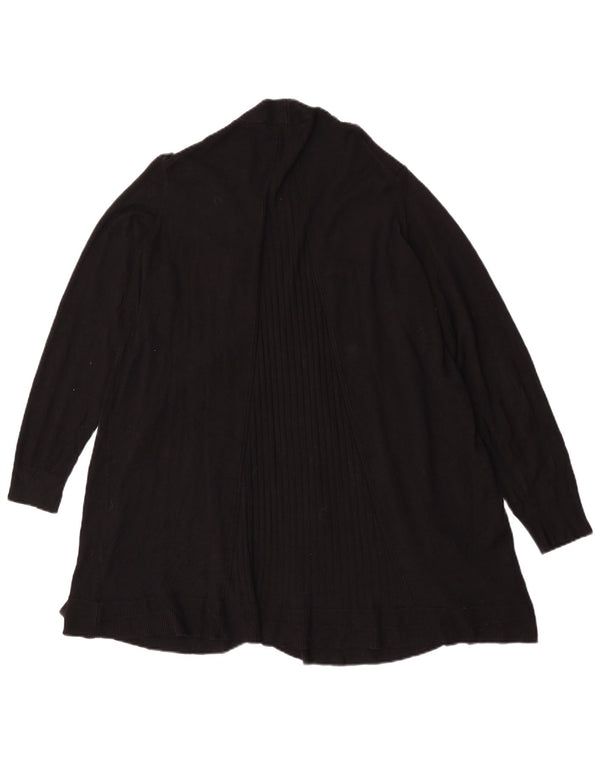 Marks & Spencer Womens Longline Cardigan Sweater UK 18 XL Black Viscose