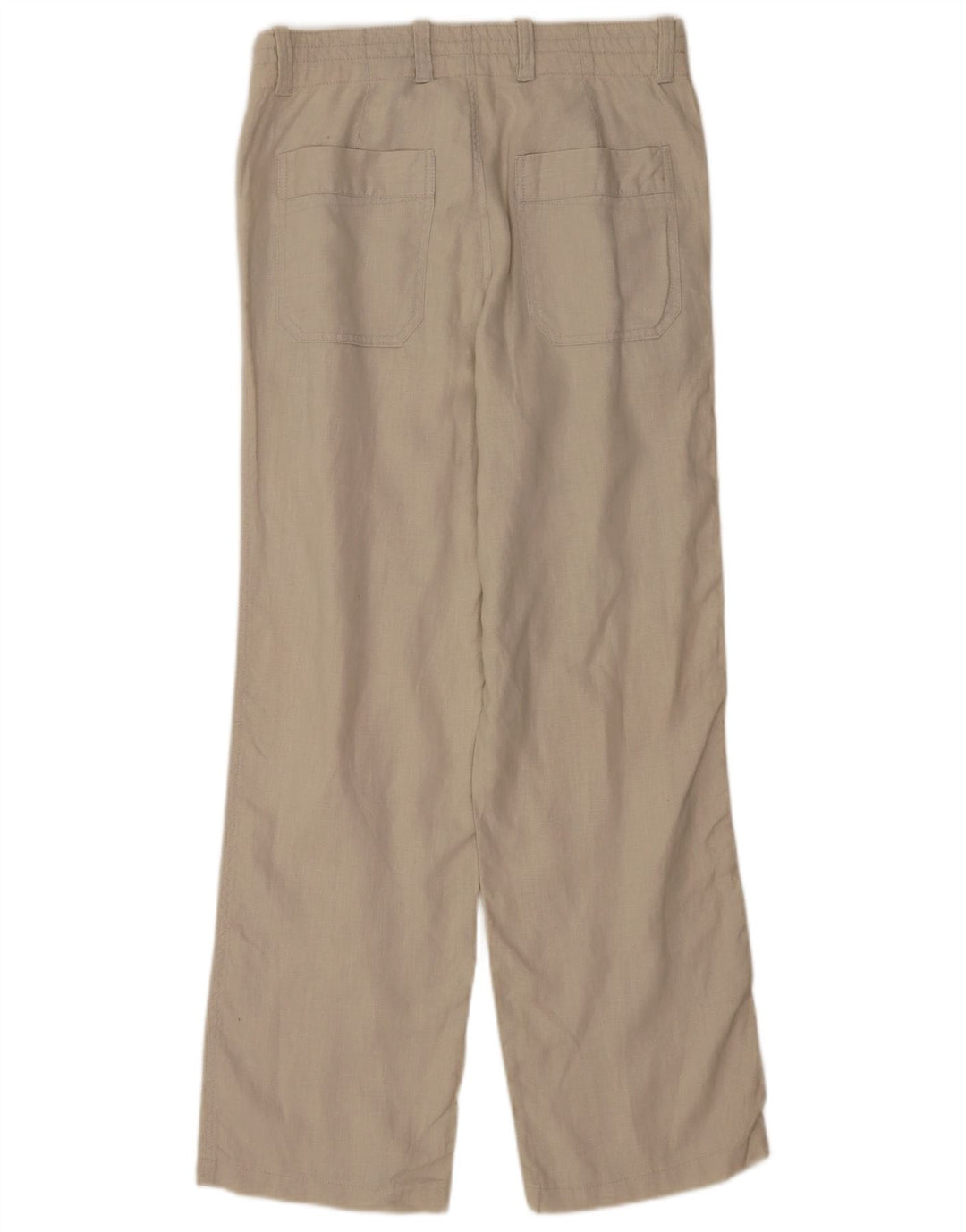 Gerade Chino-Hose für Herren von Zara, Größe M, W38, L30, Beige, Leinen