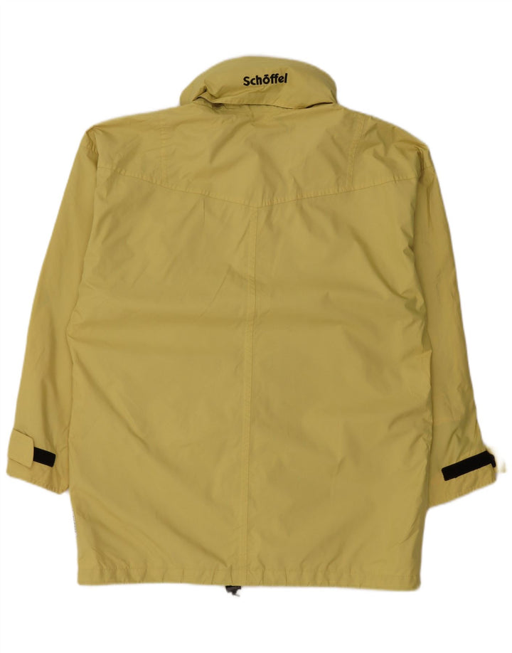 Schöffel Mens Hooded Loose Fit Rain Jacket UK 36 Small Yellow Polyester