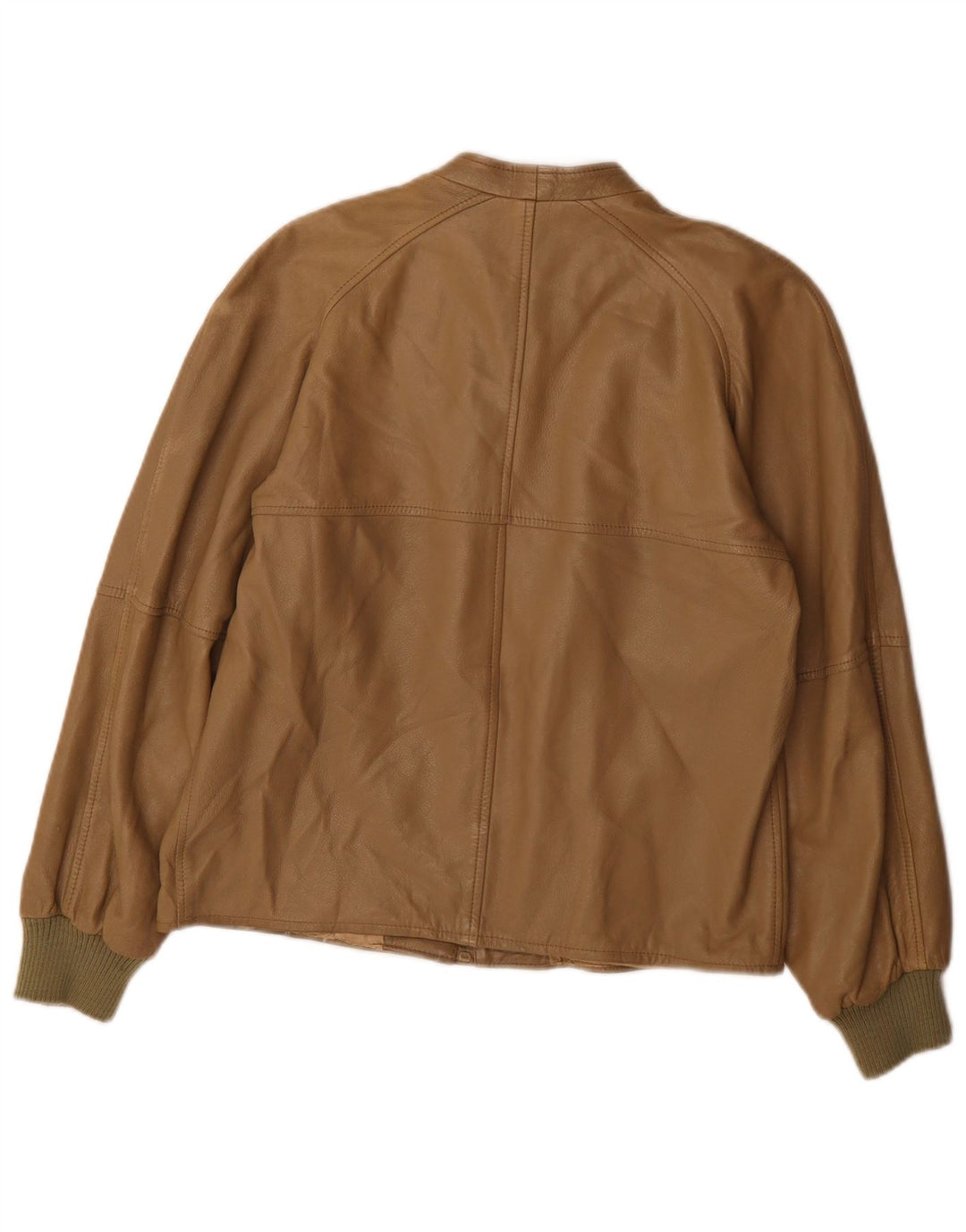 Marpel Damen Lederjacke IT 44 Mittelbraun