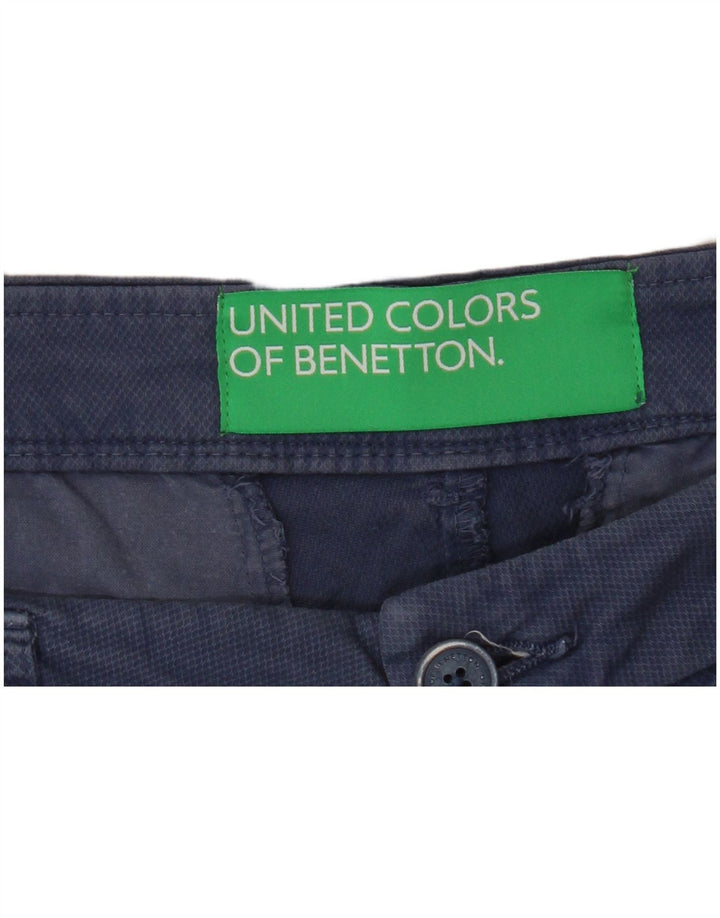 Benetton Gerade geschnittene Damenhose W33 L25 Blau
