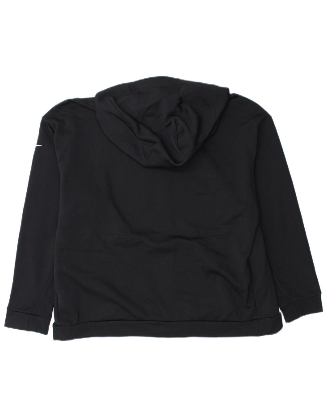 Nike Damen-Pullover mit Kapuze, übergroß, mit Reißverschluss, UK 16, Größe L, Schwarz, Polyester
