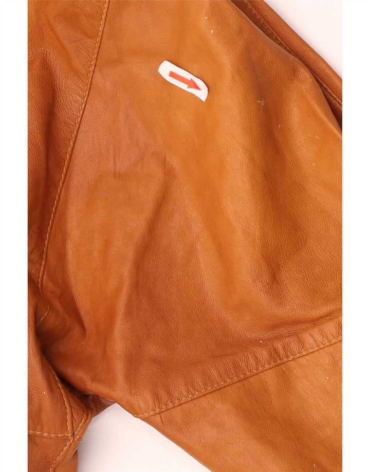 Vintage Damen Lederjacke EU 44 XL Braun