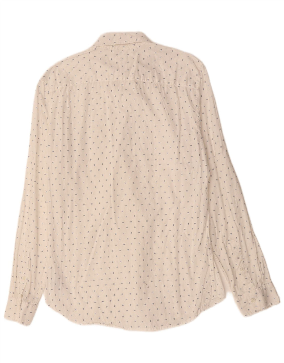 GAP Herrenhemd aus mittelweiß gepunkteter Baumwolle