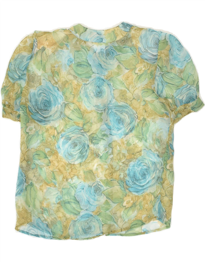 LAURA BIAGIOTTI Girls Short Sleeve Pullover Shirt 7-8 Years Small Green | Vintage Laura Biagiotti | Thrift | Second-Hand Laura Biagiotti | Used Clothing | Messina Hembry 
